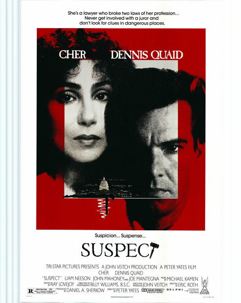 suspect 1987 one sheet poster rolled