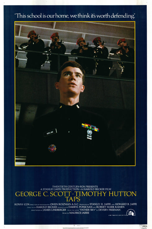 taps 1981 one sheet poster rolled