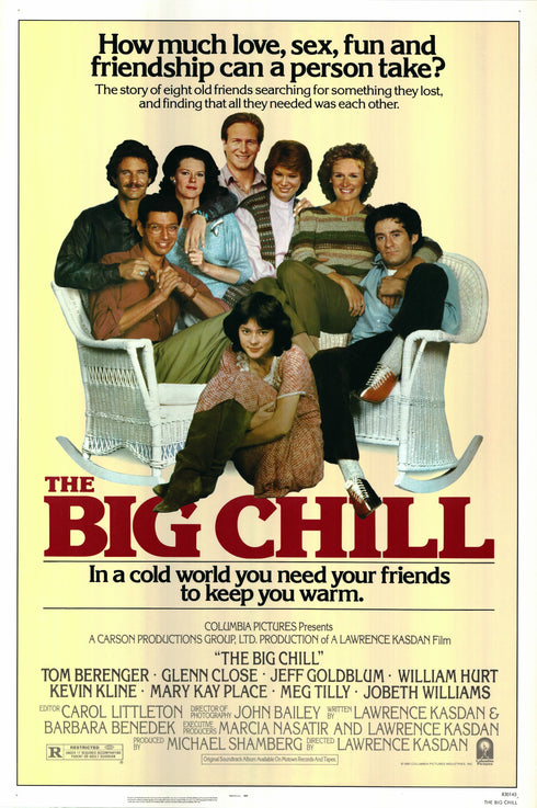 the big chill 1983 one sheet poster rolled