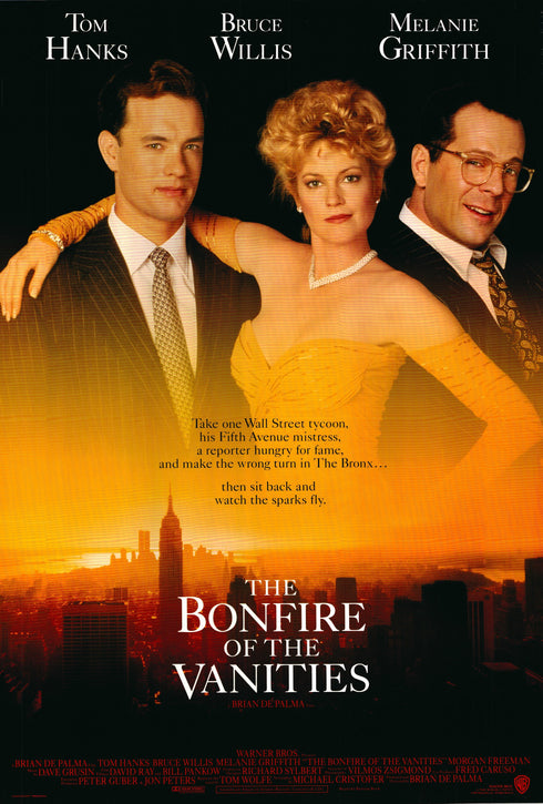 the bonfire of the vanities 1990 one sheet poster rolled