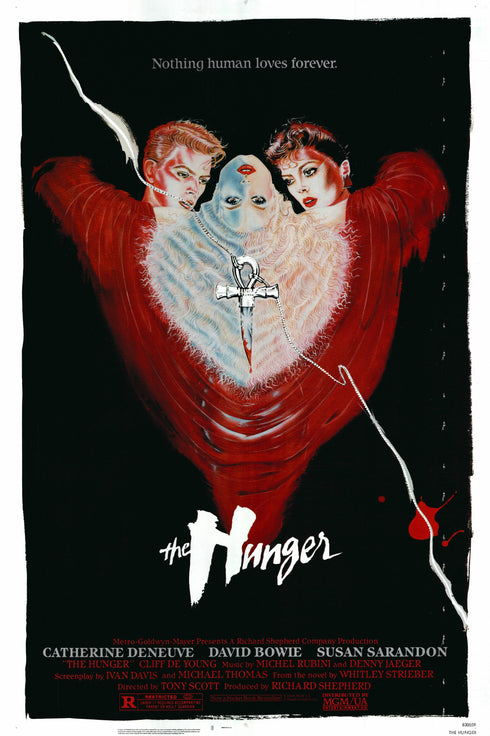 the hunger 1983 one sheet poster rolled