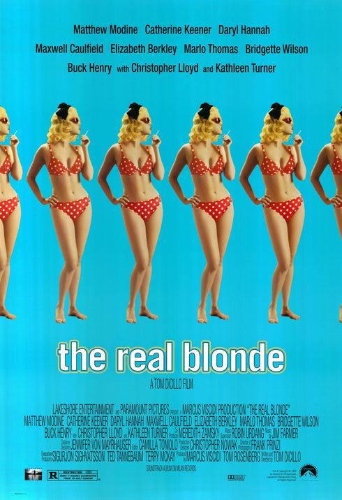 the real blonde 1998 one sheet poster rolled