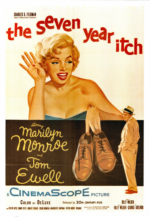 the seven year itch 1955 one sheet poster rolled
