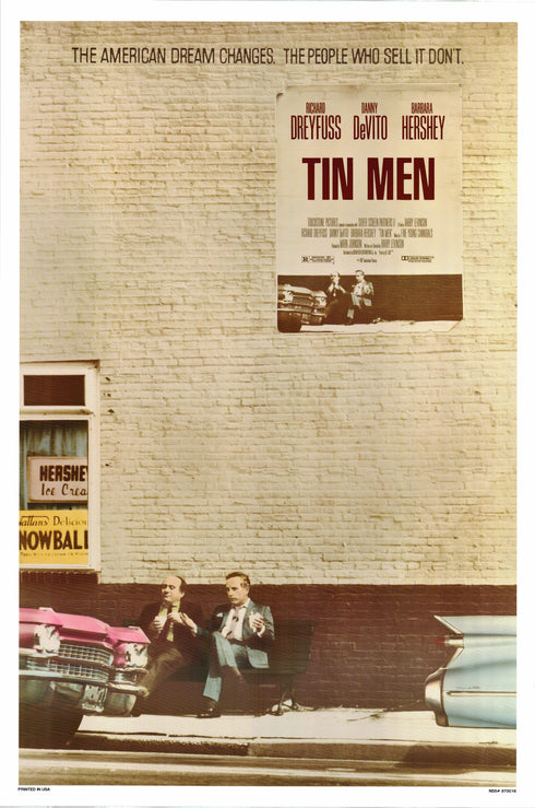 tin men 1987 one sheet poster rolled