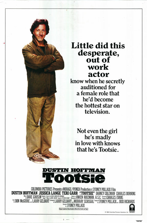 tootsie 1982 one sheet poster rolled