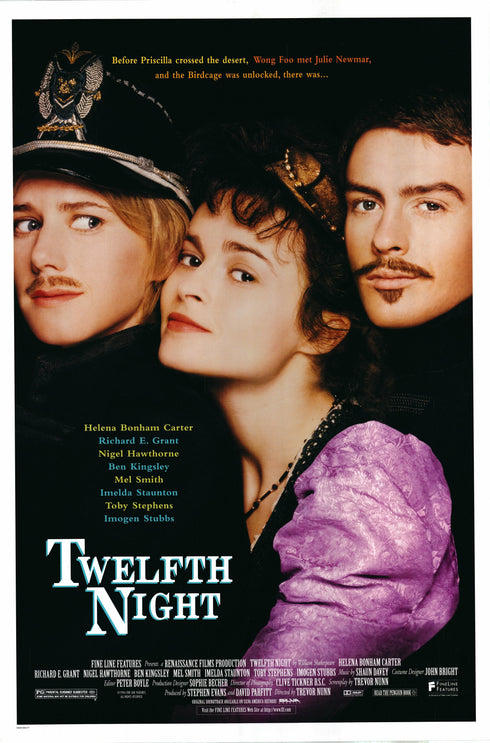 twelfth night 1996 one sheet poster rolled