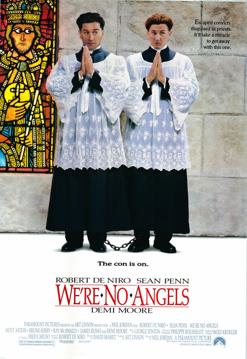 we're no angels 1989 one sheet poster rolled