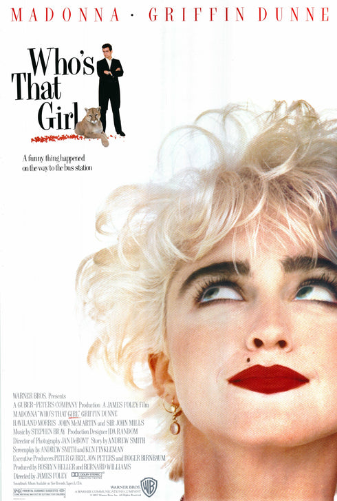 who's that girl 1987 one sheet poster rolled