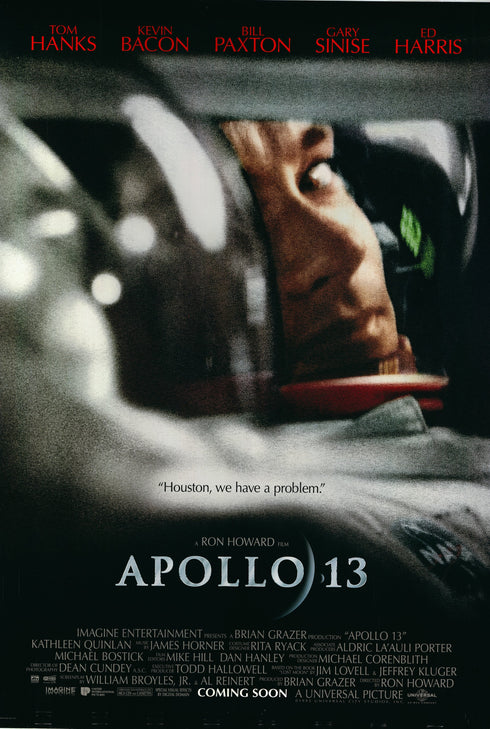 apollo 13 1995 advance sheet poster b rolled (tom hanks) double sided