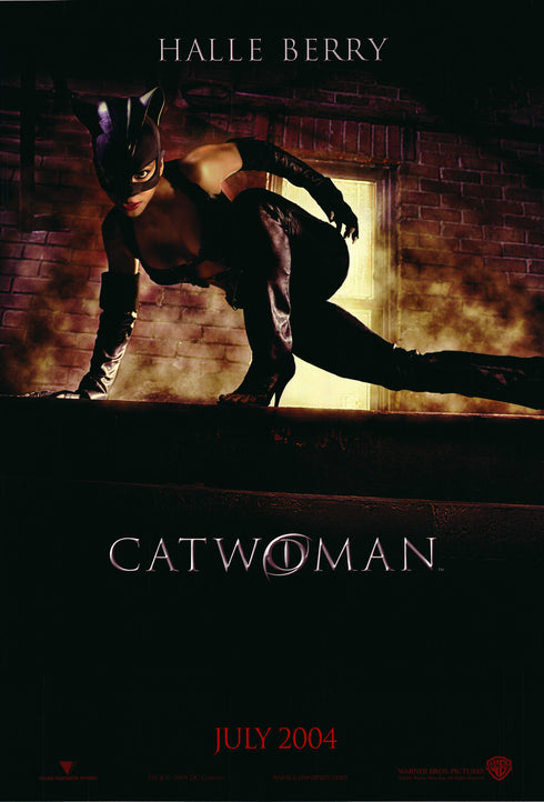 catwoman 2004 advance one sheet poster rolled double sided