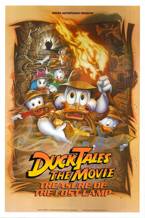ducktales the movie 1990 one sheet poster rolled