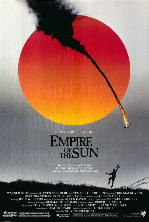 empire of the sun 1987 one sheet poster rolled