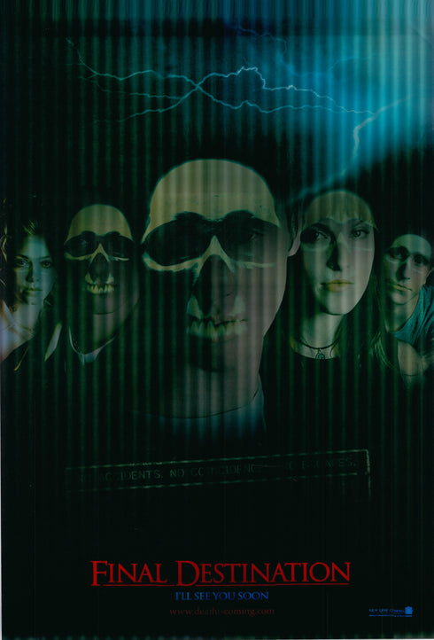 final destination 2000 lenticular one sheet poster rolled