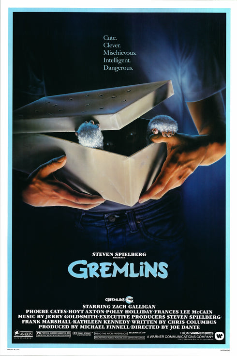 gremlins 1984 one sheet poster rolled