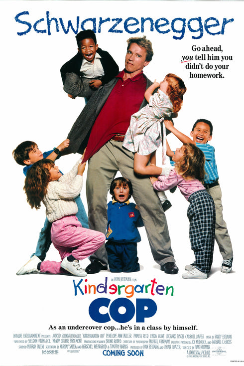 kindergarten cop 1990 one sheet poster rolled
