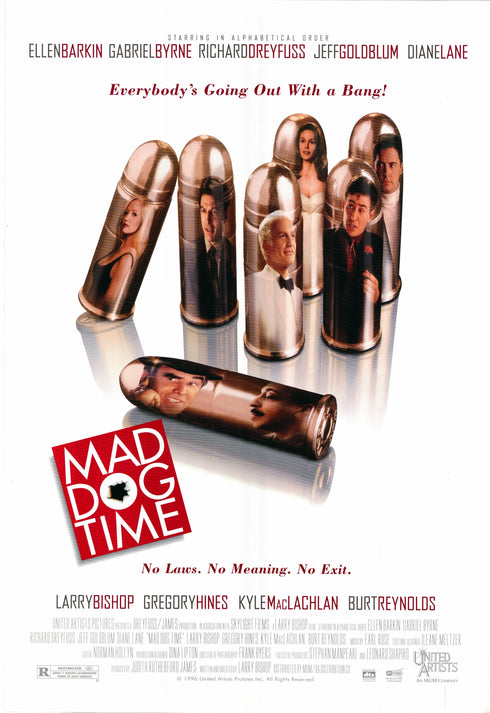 mad dog time 1996 one sheet poster rolled