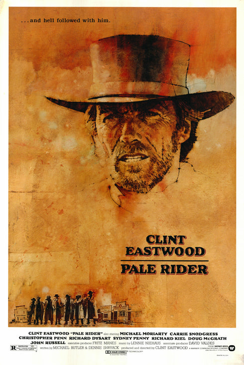 pale rider 1985 one sheet poster rolled (peak art)