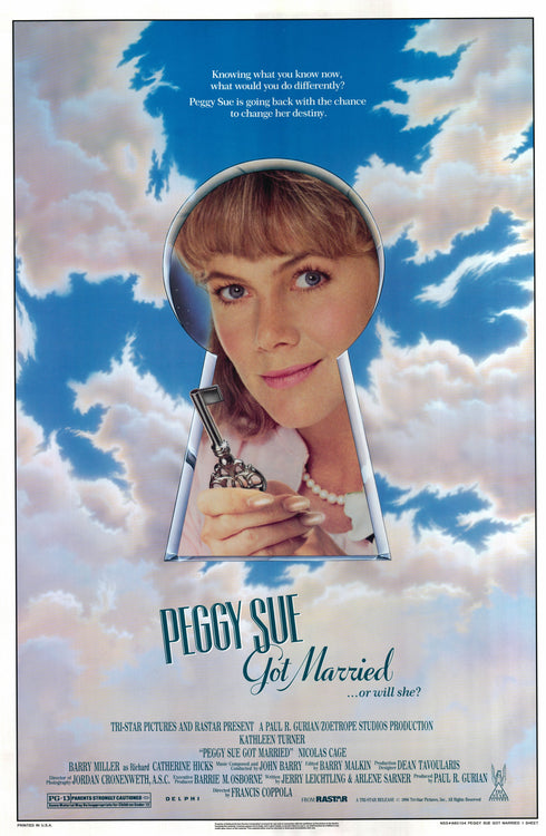 peggy sue got married 1986 one sheet poster rolled