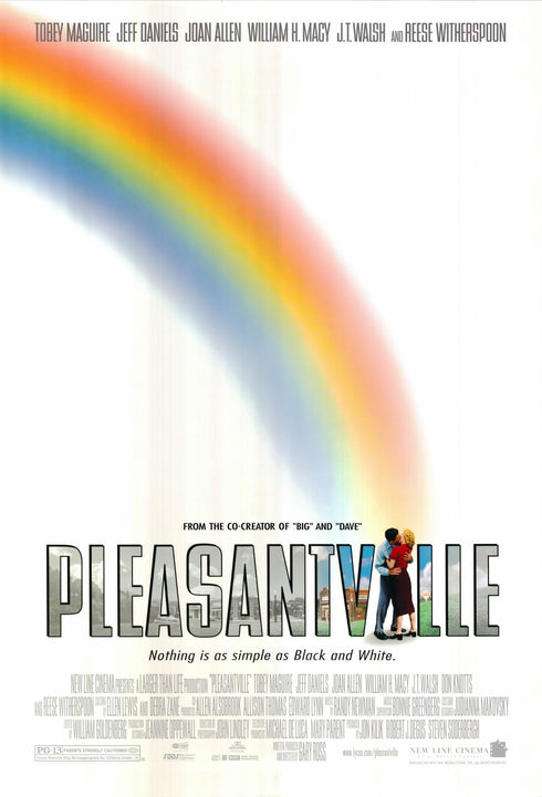 pleasantville 1998 advance one sheet poster rolled a (rainbow)