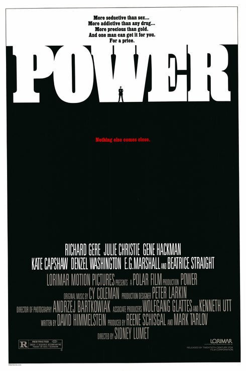 power 1985 one sheet poster rolled