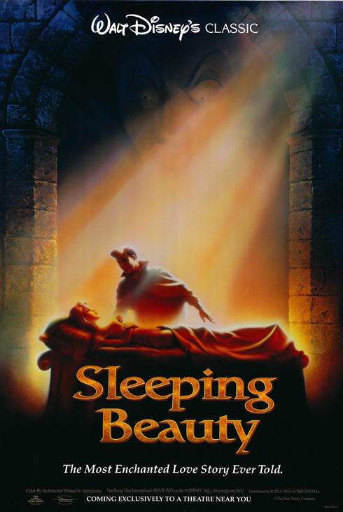sleeping beauty 1997R advance sheet poster rolled