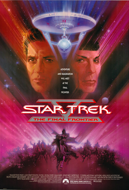 star trek 5 the final frontier 1989 one sheet poster rolled
