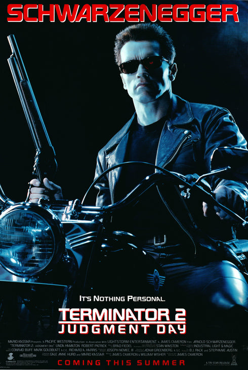 terminator 2 1991 international one sheet poster rolled