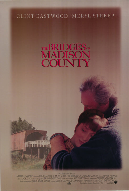the bridges of madison county 1995 one sheet poster rolled