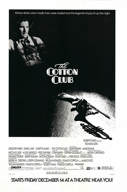 the cotton club 1984 one sheet poster rolled