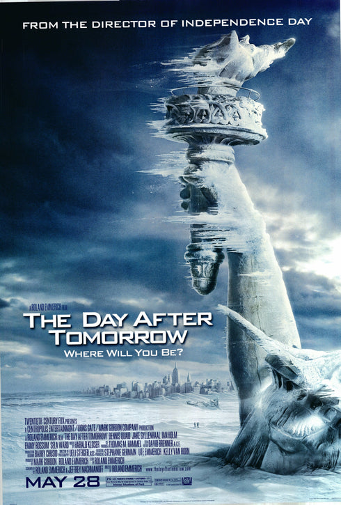 the day after tomorrow 2004 advance poster rolled