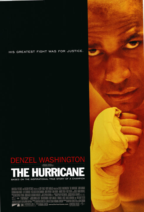 the hurricane 1999 one sheet poster rolled