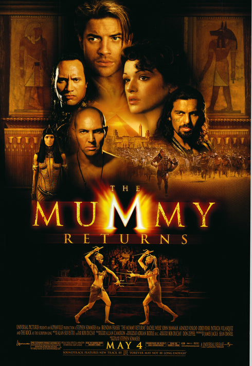 the mummy returns 2001 one sheet poster rolled