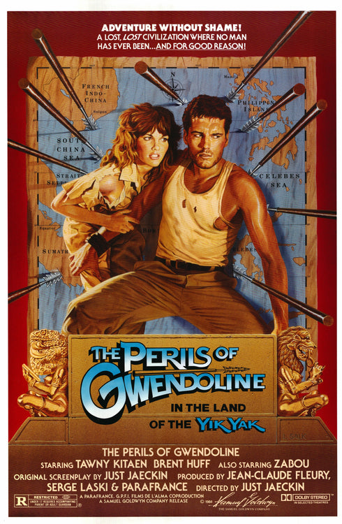 the perils of gwendoline 1984 one sheet poster rolled