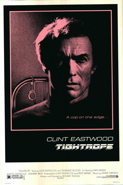 tightrope 1984 one sheet poster rolled