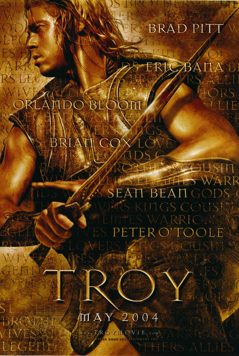 troy 2004 one sheet poster rolled