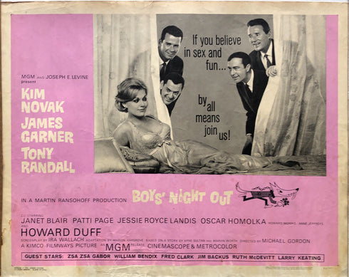 boys' night out 1962 display sheet, rolled