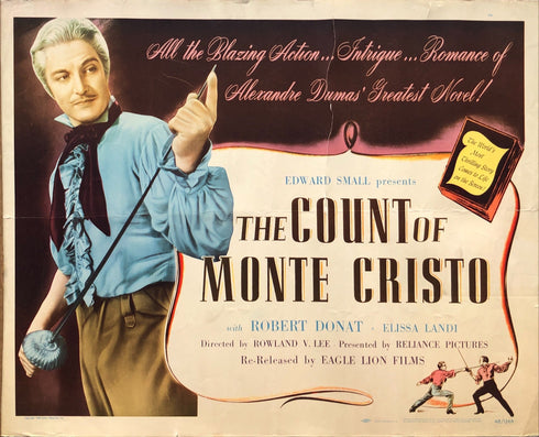 the count of monte cristo 1948R display sheet