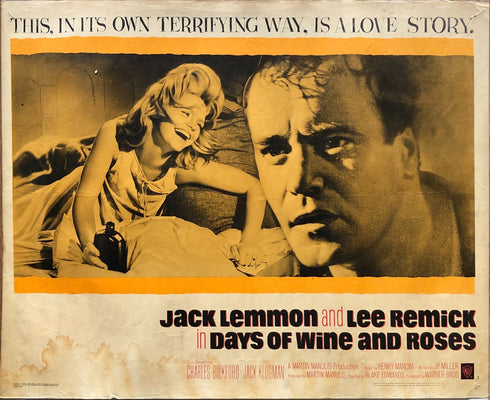 days of wine and roses 1963 display sheet, rolled