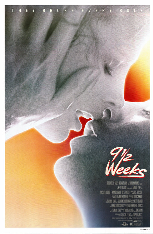 9 1/2 weeks 1986 international one sheet poster rolled