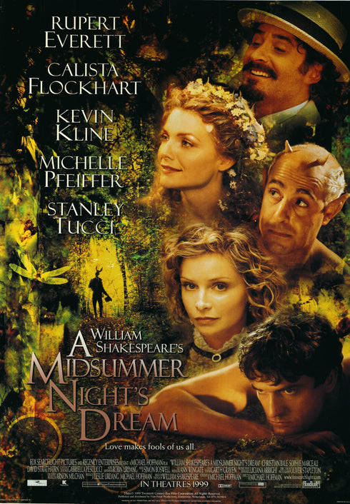 a midsummer night's dream 1999 one sheet poster rolled