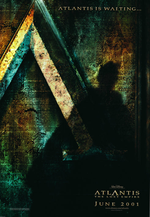 atlantis 2001 advance one sheet poster rolled version a double sided