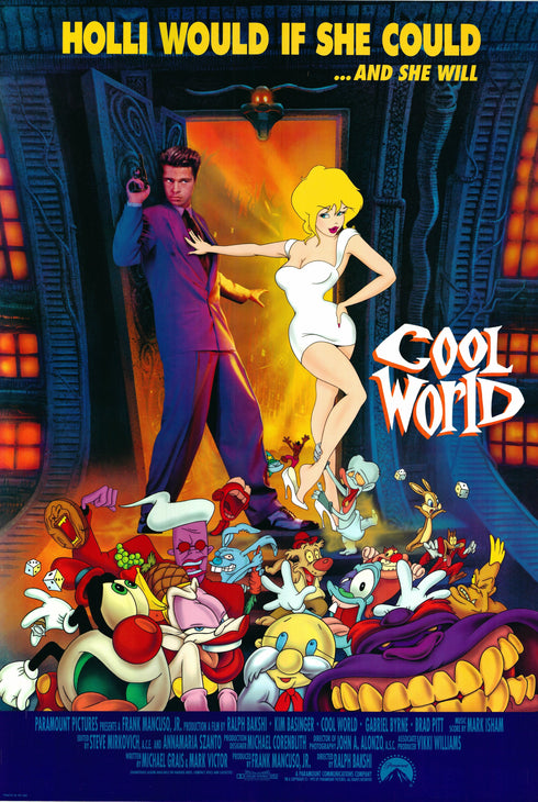 cool world 1992 one sheet poster rolled