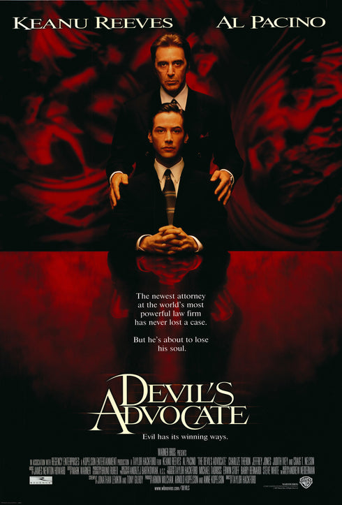 devil's advocate 1997 one sheet poster rolled