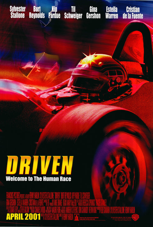 driven 2001 one sheet poster rolled