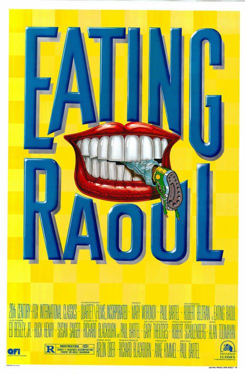 eating raoul 1982 one sheet poster rolled version b