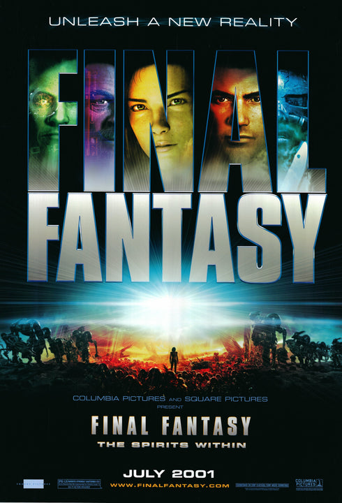 final fantasy 2001 one sheet poster rolled