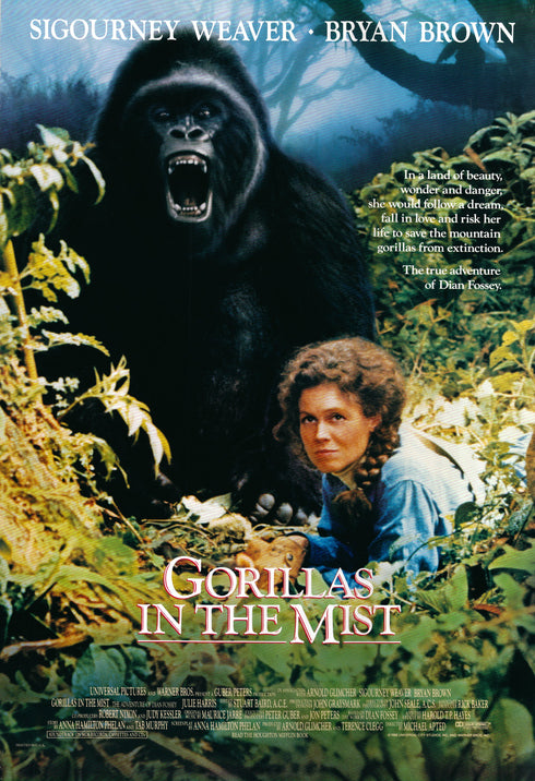 gorillas in the mist 1988 one sheet poster rolled