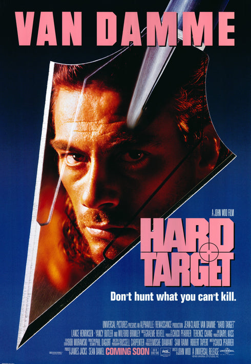 hard target 1993 one sheet poster rolled double sided