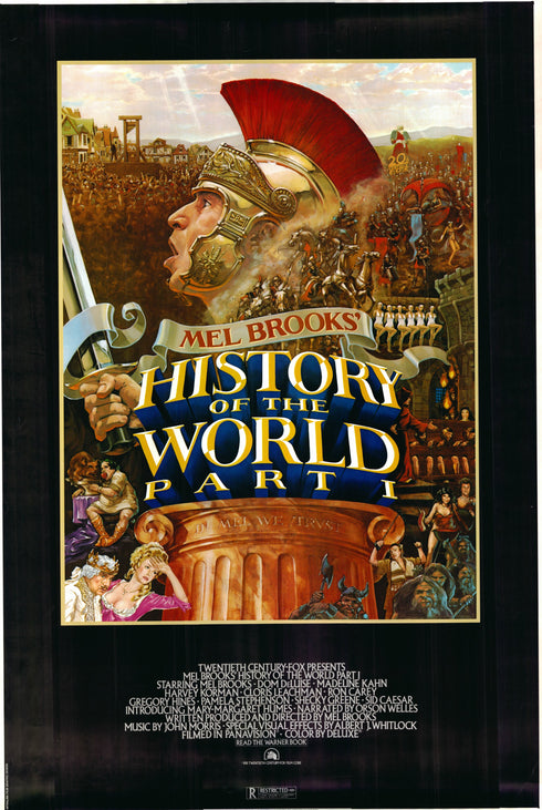 history of the world 1981 one sheet poster rolled