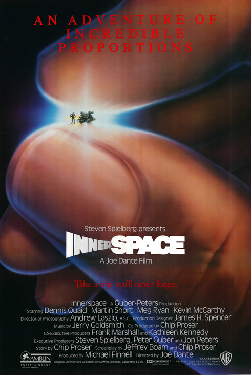 innerspace 1987 one sheet poster rolled